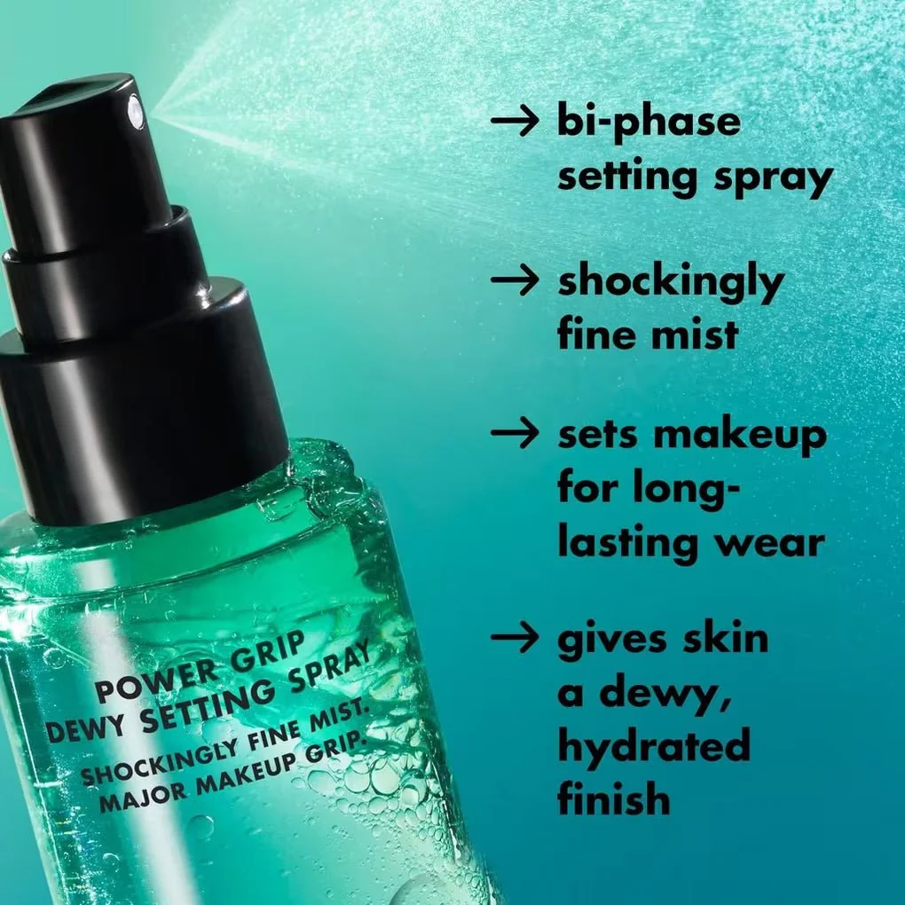 elf Power Grip Dewy Setting Spray 80ml بخاخ تثبيت المكياج باور جريب ديوي من إيلف - Image 3